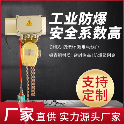 冀一DHB型防S3爆环链电动葫芦1/2//5/10t防爆防粉尘动电1T3M提升