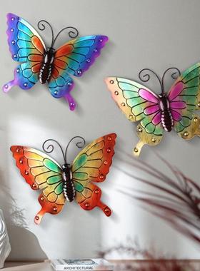 仿真蝴蝶摆件动物户外花园林铁艺装饰工艺品景观庭院别墅蝴蝶摆设