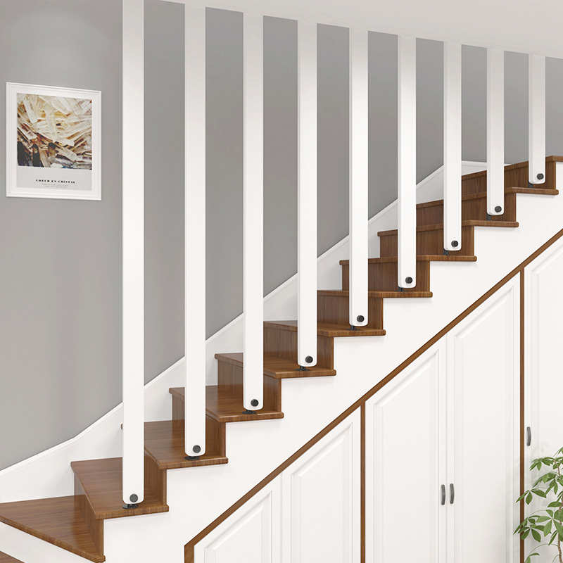 简约现代实木楼梯扶手护栏室内防护栏杆阁楼立柱覆式隔断走廊围栏