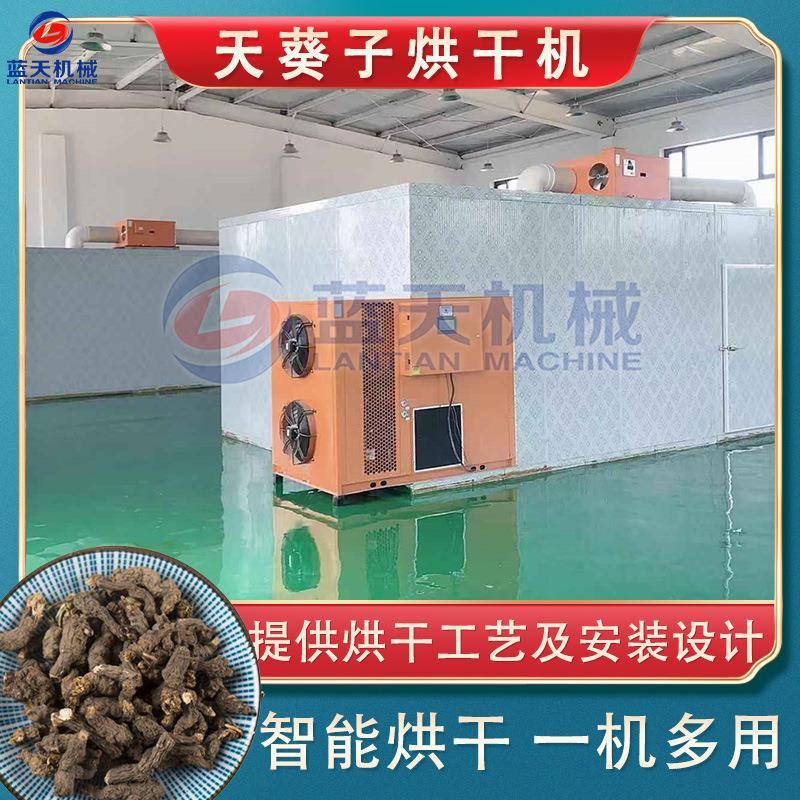 空气能天葵子烘干机 大型天葵根天葵草干燥机 全自动药材烘干设备