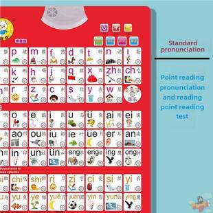 宝宝汉语拼音有声挂图幼儿童早教发声字母表语音学习aoe墙贴