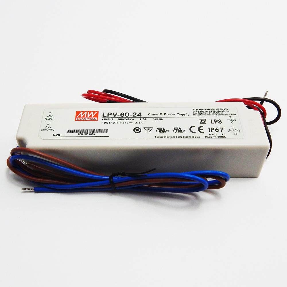 现货 LPV-60-24/12明纬塑壳恒压电源24V2.5A MEAN WELL