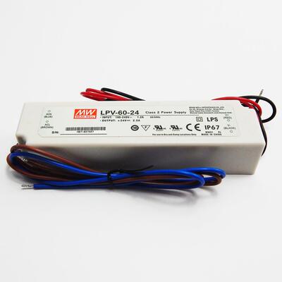 现货 LPV-60-24/12明纬塑壳恒压电源24V2.5A MEAN WELL