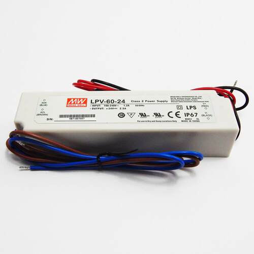 现货 LPV-60-24/12明纬塑壳恒压电源24V2.5A MEAN WELL