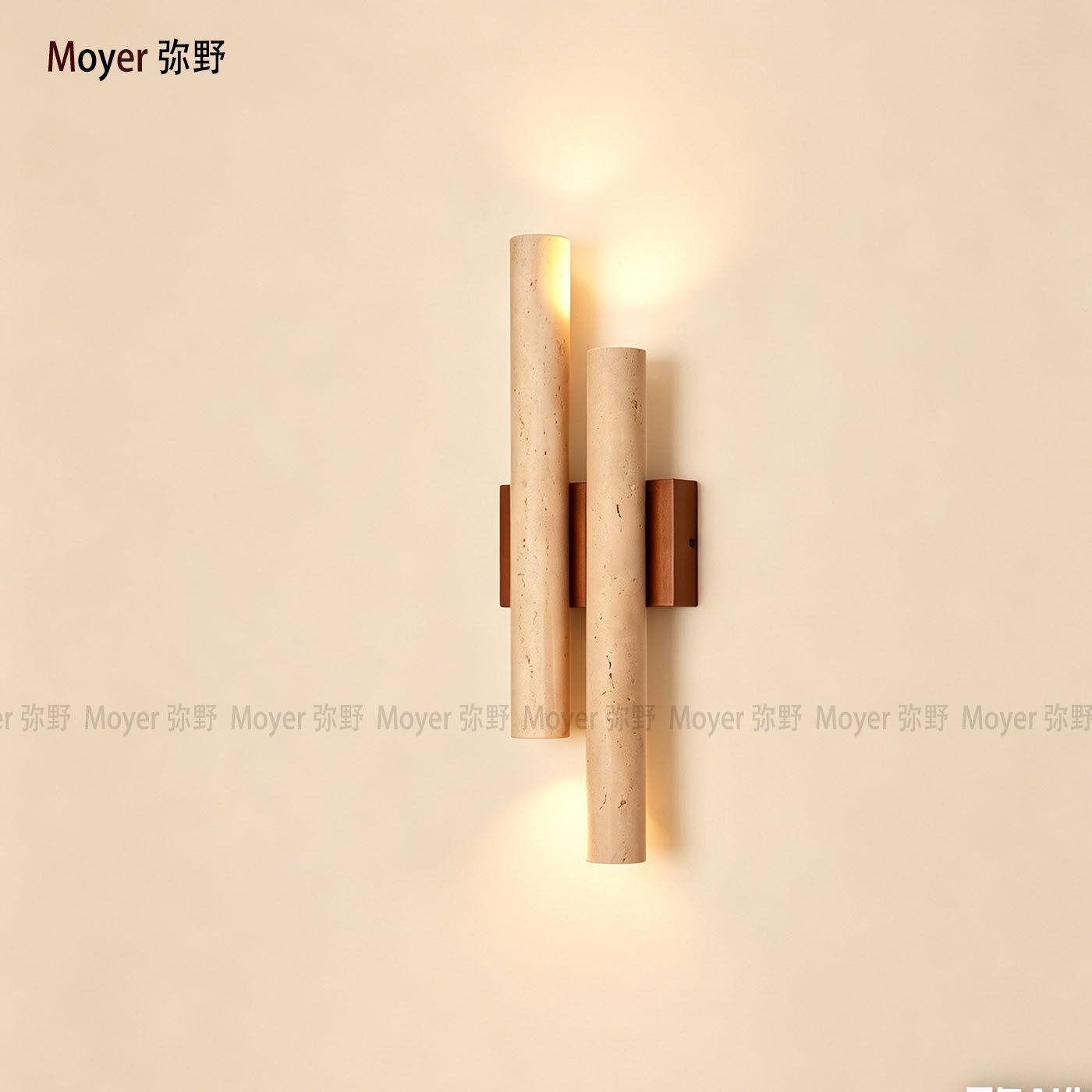 Moyer 长条壁灯墙灯中式复古诧寂风设计师客厅电视背景墙led氛围