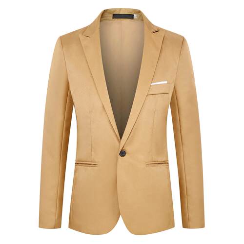 Men's two button small suit jacket, white men's suit jacket