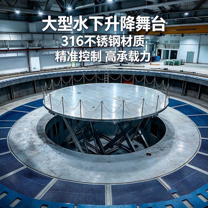 大型水下升降舞台水下实验升降平台海洋测试承重台水下升降机