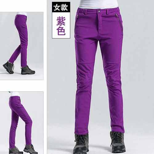 软壳男女款冲锋裤防风防水登山裤加厚保暖抓绒裤公版现货印制logo