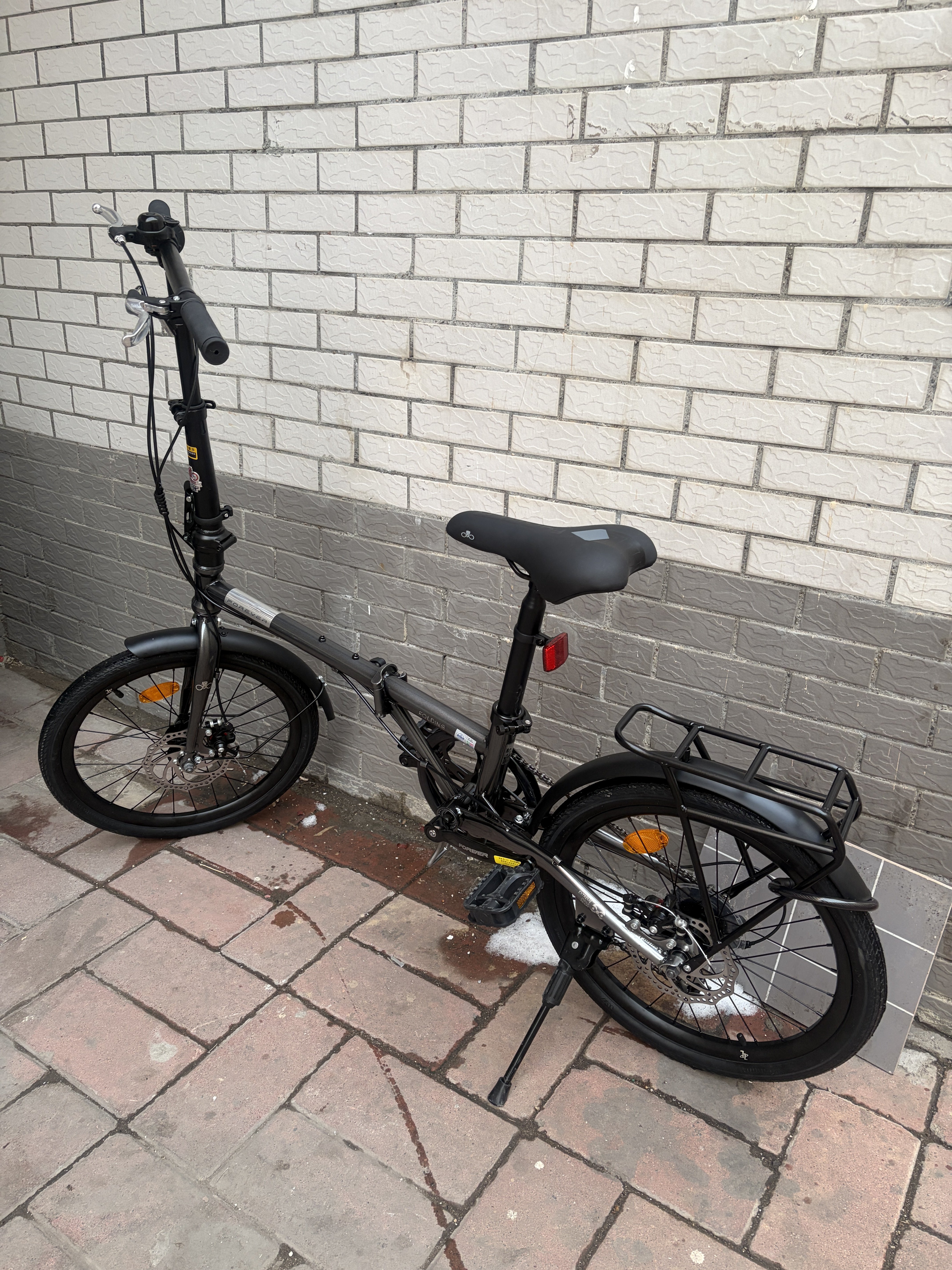 Складной велосипед Forever 16/20 дюймов, Shimano 7 скоростей, дисковые тормоза, городской photo review