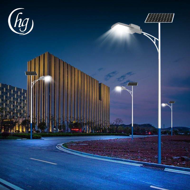 创富户外LED太阳能路灯 自动充电60w感应光源新农村6米太阳能灯
