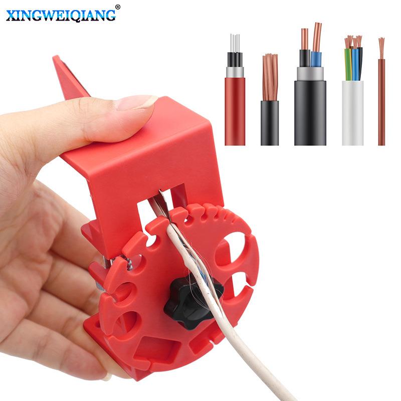 可调手持剥线器 手动快速剥线器 电缆剥皮器塑皮橡胶材质外皮剥离图片