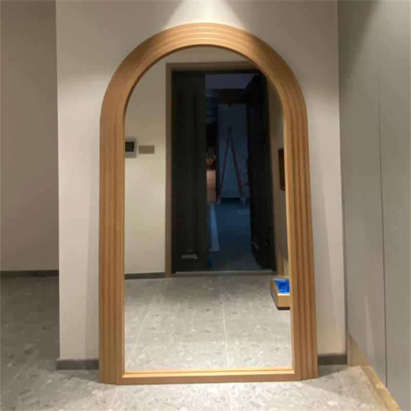 美法式复古家用落地壁挂墙拱形网红全身全身镜婚纱服装店全身镜子