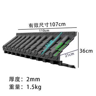 瓦树式脂立体仿新中式一体复古塑料饰屋古檐瓦PVJ中装号大号城免