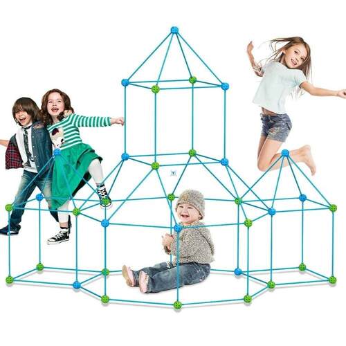 Fort Building Kit Construction Set kids Toy Tents Fortress