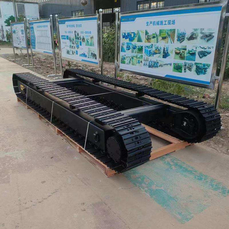钢制履带链轨总成底盘 加长钢制链轨履带底盘总成 遥控机器人