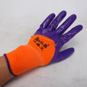 弘鼎丁腈劳保手套耐磨浸胶涂胶防油防滑劳动机械工作防护防割手套