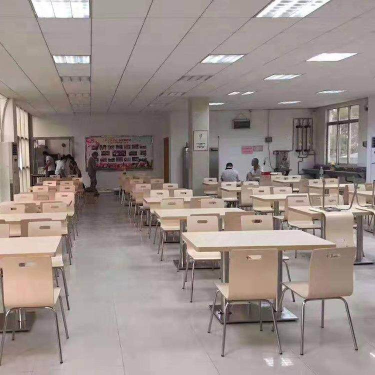 新款直销食堂餐桌椅员工餐厅小吃店面馆饭店冷饮店奶茶店汉堡店快