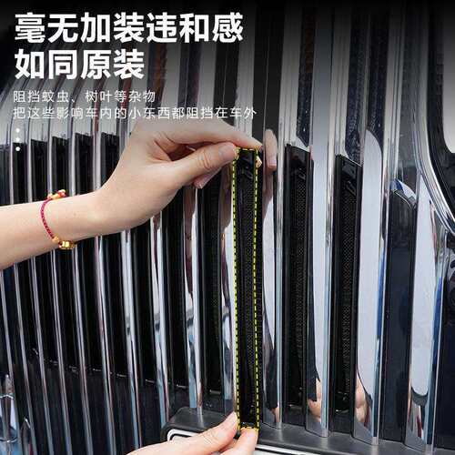 25款岚图梦想家专用中网防虫网汽车前脸水箱防尘罩装饰改装饰配件