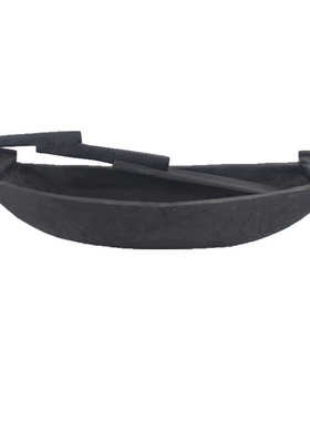 厂家销售侘寂风手工制作木质小船造型桌面摆件别墅民宿酒店装饰品