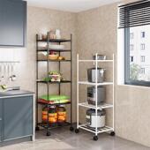 厨房置物架家用多层落地锅架多功能锅具碗碟货架卫生间浴室收纳架