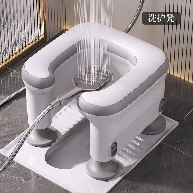 老人马桶家用坐便器厕所加厚防滑加高成人孕妇凳子移动蹲坑神器