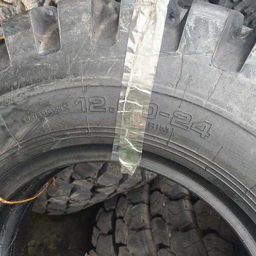 1200-24港口叉车轮胎堆高机E-4羊角花纹尼龙成套工程机械轮胎