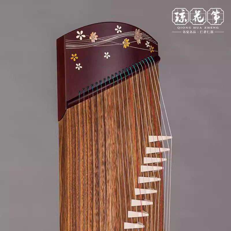 琼花古筝 醉花涧 古筝初学者小古筝便携式108厘米21弦短筝