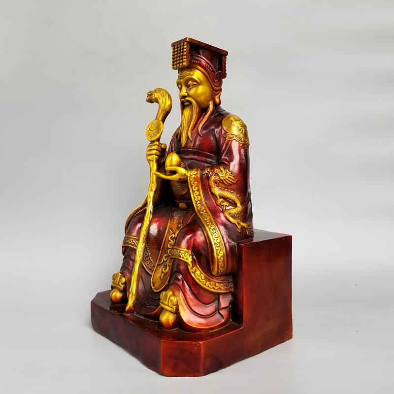铜皇天老祖铜像大号无极元祖至高无上混元始祖昊天上帝督天老祖