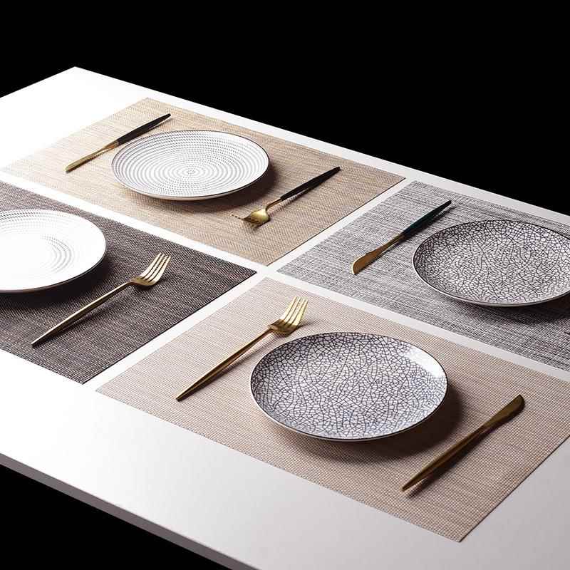 日式餐垫隔热垫防烫餐桌垫高级感餐布杯垫碗垫彷麻西餐餐垫盘子垫