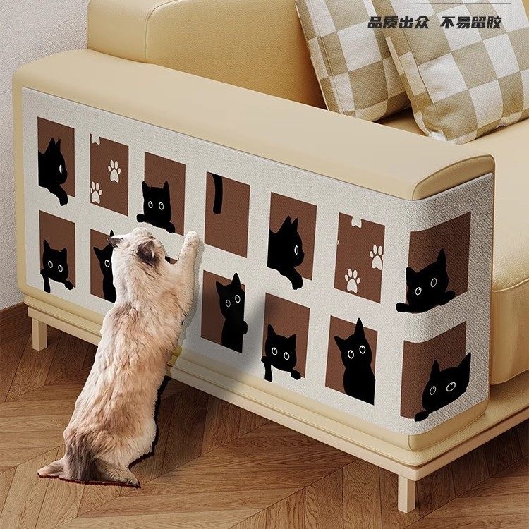 猫爪墙贴布艺沙发保护贴转角猫抓板床边防猫抓垫拐角猫咪磨爪玩具,宠物/宠物食品及用品,猫抓板,淘宝优惠券,粉丝福利购,淘宝优惠卷