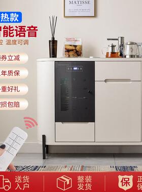 饮水机茶吧机家用置物柜2025新款带消毒实木轻奢餐柜智能一体柜