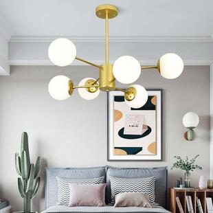北欧吊灯创意艺术灯饰后现代简约大气卧室餐厅灯具铁艺魔豆客厅灯