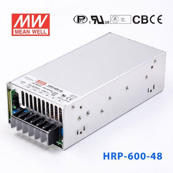 明纬HRP-600开关电源12V24V36V48V/3.3/5/7.5/15V 600W电机带PFC