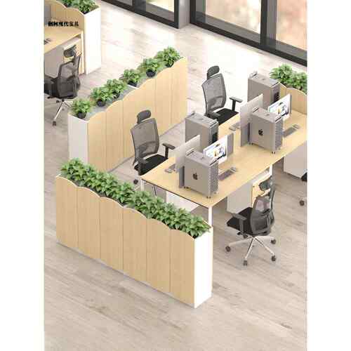 办公室花槽柜文件柜低柜双面隔断柜长员工餐厅柜侧柜异形门木门