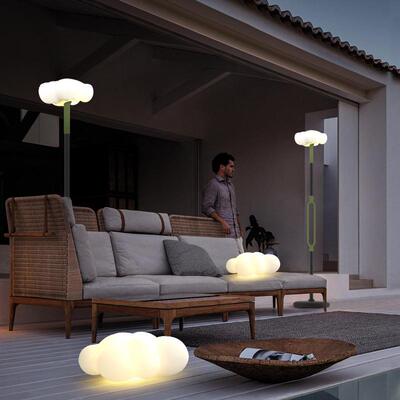 户外太阳能灯庭院落地灯室外花园别墅灯防水氛围露台灯云朵草坪灯