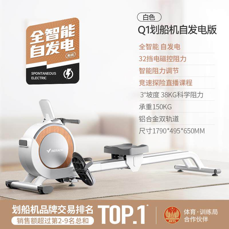 高档麦瑞划克超燃脂船机家用运健动智能音磁控静划船机运动有氧身