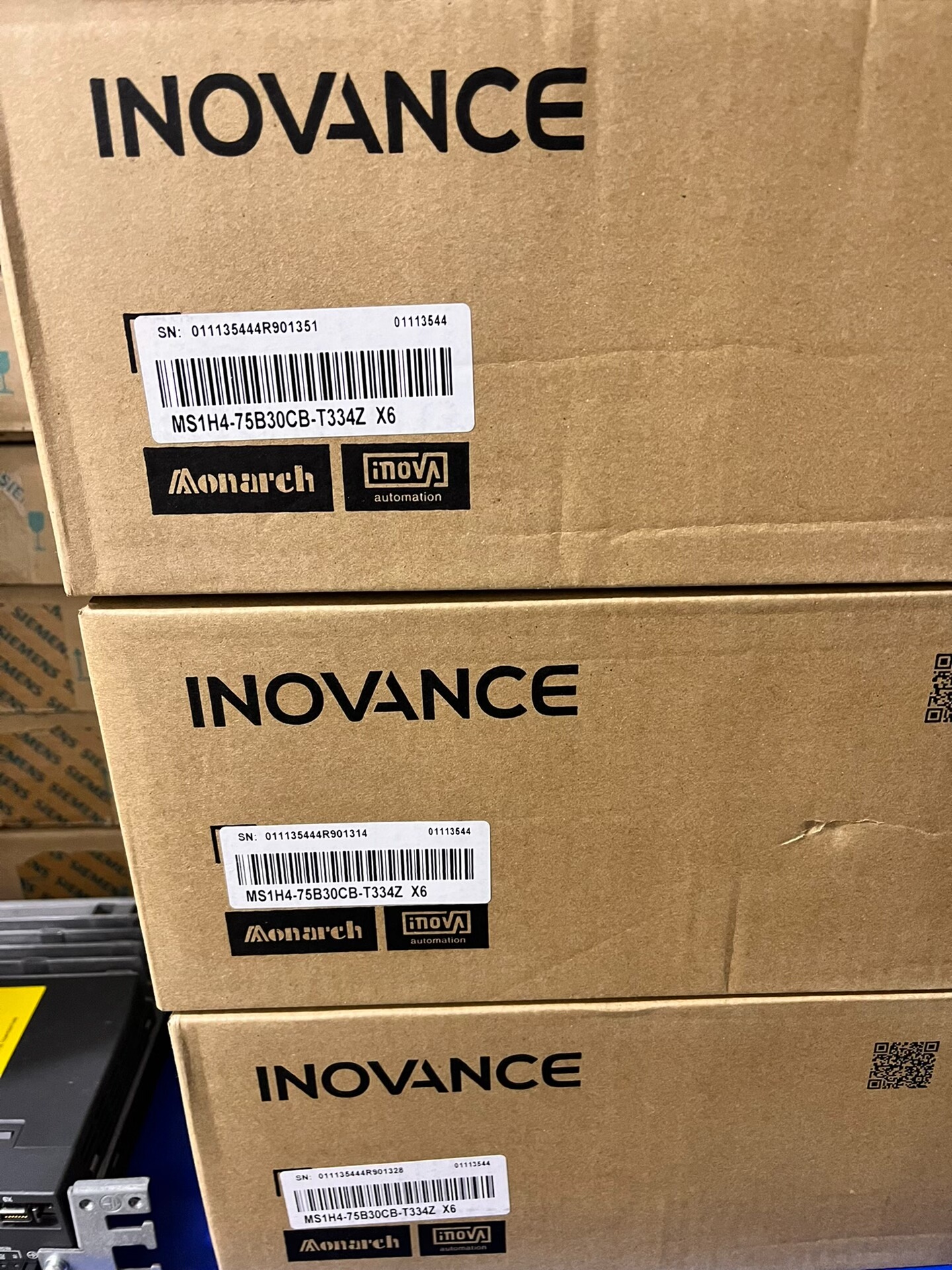 汇川MS1H4-75B30CB-T334Z X6，全新未拆封