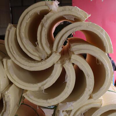 聚氨酯管壳硬质泡沫聚氨酯PIR保冷管壳LNG管道桥架保温管壳耐低温