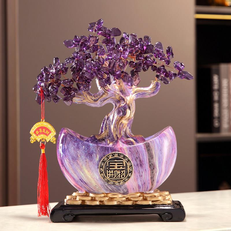 开业发财树摇钱树招财元宝葫芦摆件装饰乔迁之喜新居礼物搬家礼品