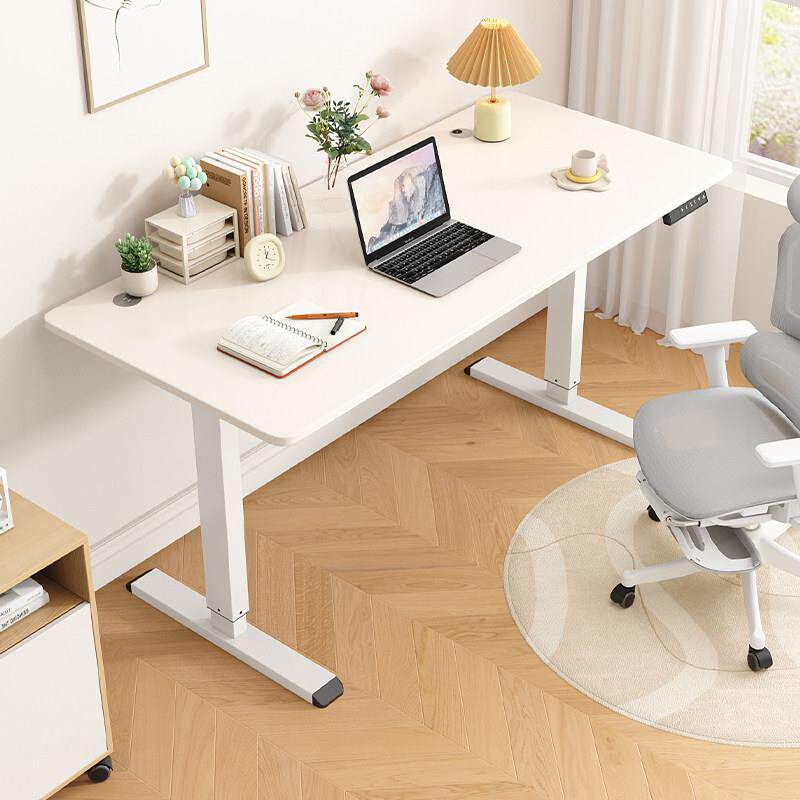 实木电动升降桌电脑桌书桌电竞桌卧室家用智能可升降办公桌工作台