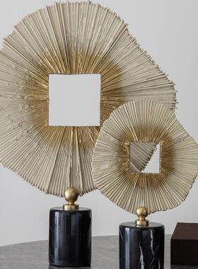 奢轻抽象雕台面摆件艺G25382术品样板堂间酒店大装饰品家塑居玄关