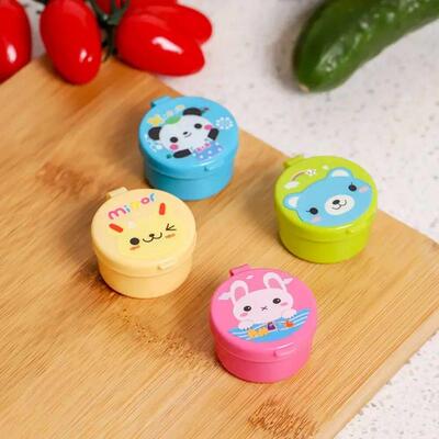 4pcs Mini Seasoning Sauce Dispensing Bottle Portable Ketchup