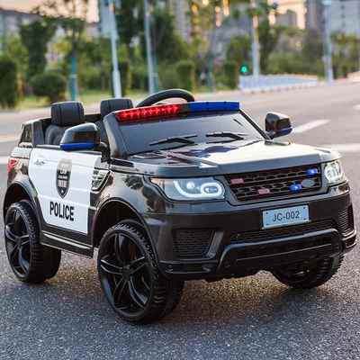 正品45儿童电车动四轮警车带摇摆越野遥控汽可车-男孩玩具车坐人1