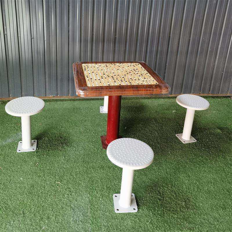 轨道滚珠户外健身器材棋牌桌磁力室外象棋围棋公园桌五子直销
