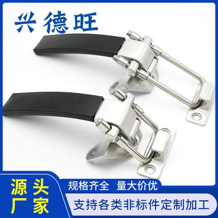 不锈钢蒸饭车蒸饭机把手拉环式拉手扣压式把手烘箱冷库机械门锁