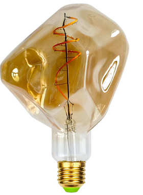 玻璃软灰色灯泡led石异形4we27led家居创意装饰灯灯丝茶色头灯