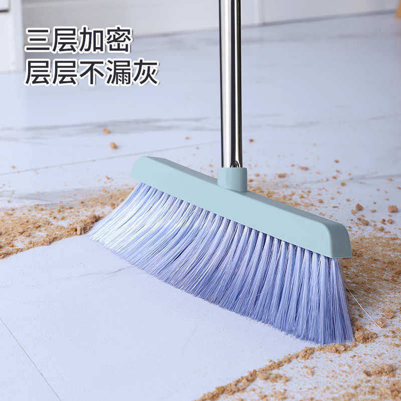 扫把簸箕套装带梳齿家用塑料清洁扫帚畚斗组合软毛套装商超批发