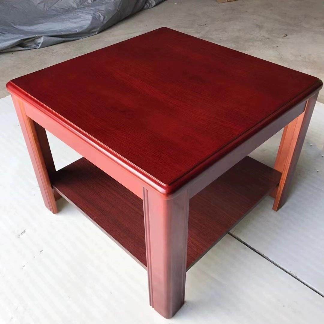 新中式大茶几餐桌两用家用实木茶桌现代创意茶台简易办公茶几方几