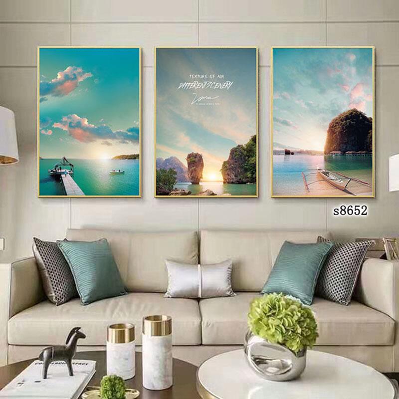 新款直销现代抽象有框挂画风景家装壁画格调餐厅酒店宾馆卧室装饰