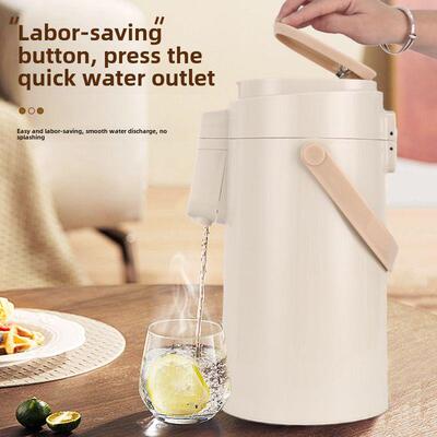 五月花隔热保温瓶空气压力保温瓶压玻璃保温瓶水壶家用大容量保温